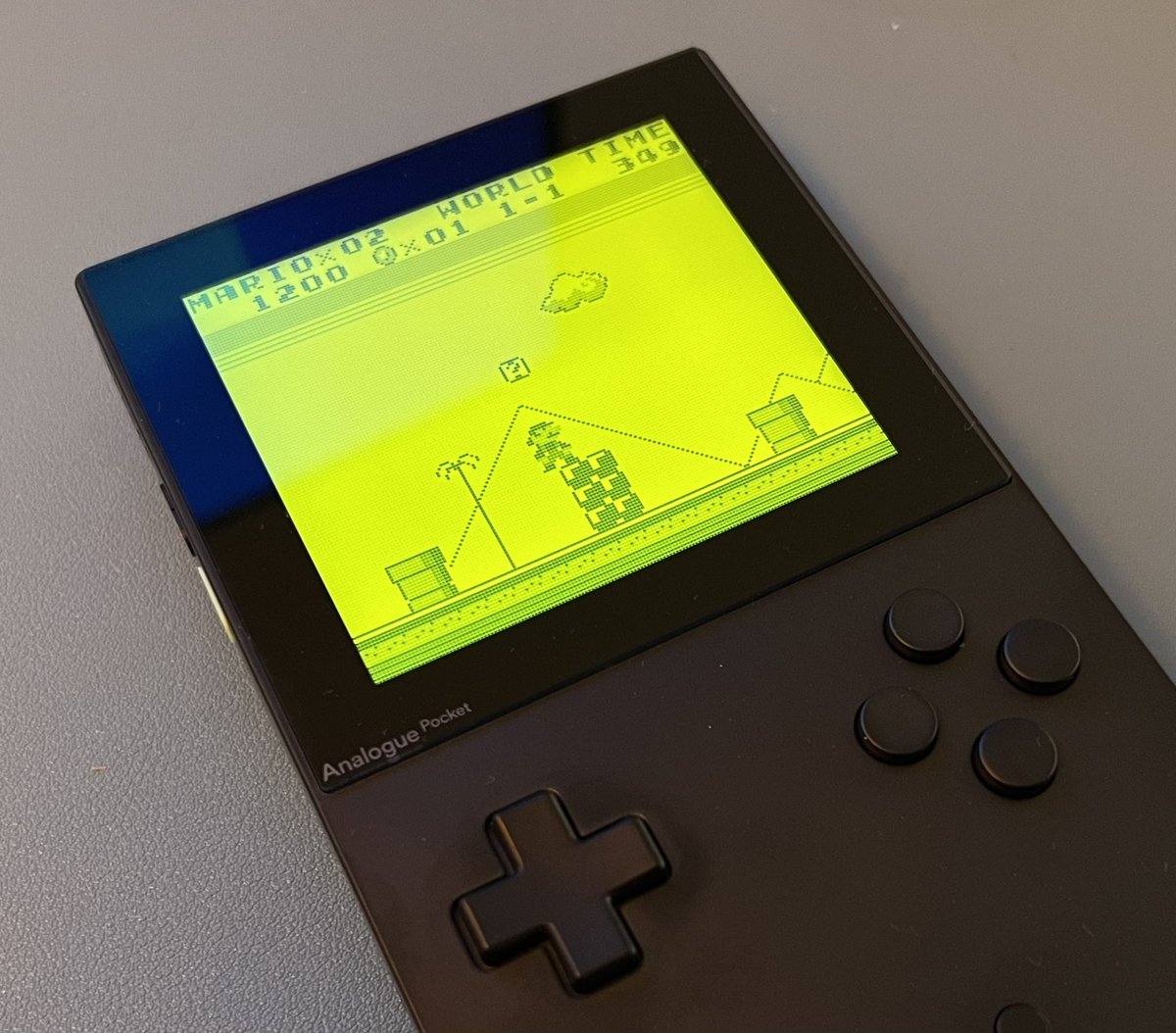 After over a year of waiting, I finally got my hands on my <a href="/analogue/">Analogue</a> Pocket. What a beautiful little machine 😍 #SuperMario