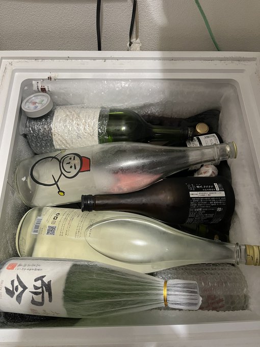 にごり酒は横にしちゃダメだから斜めならセーフな冷蔵庫その2 