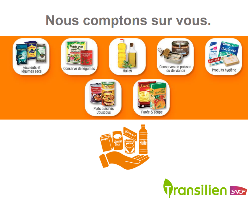 LIGNEJ_SNCF's tweet image. 🥫 Venez participer à la grande collecte alimentaire organisé : 

🗓️ Le lundi 28 et mardi 29 novembre 
⏱️ De 7h30 à 19h 

Dans les gares de : 
 - Argenteuil (sur le parvis) 
- Colombes (sur le parvis) 
- Conflans (dans le hall)