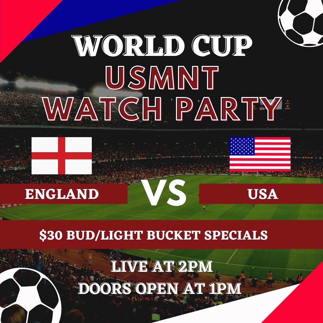 ICYMI, we will be open today at 1pm for <a href="/USMNT/">U.S. Soccer Men's National Team</a> vs England!
$30 buckets of Bud/Bud Light. Sound on. 
Join us! 
901 U Street NW
#ShawDC