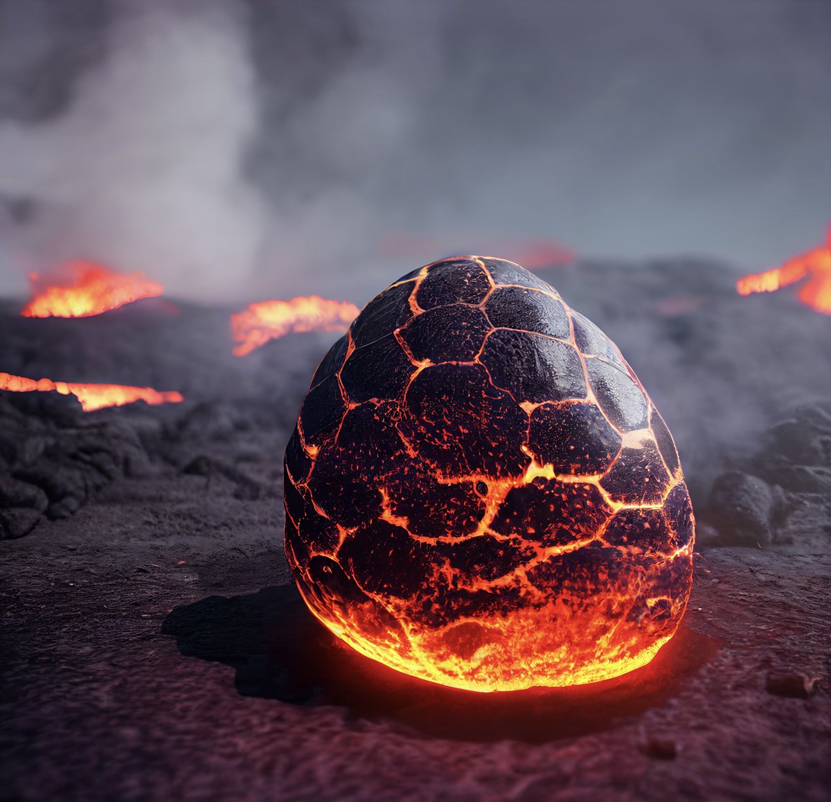 The Mega Lava Egg formed after the major eruption near the Atlantis 🌋

More info on the eggs coming soon 🥚 

#BeTheMEGA #CNFT #CNFTCollector