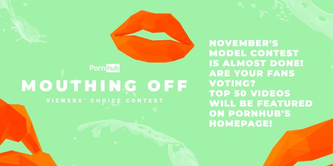 The best way to get noticed and increase your views is to make the @Pornhub homepage!   Winners are voted