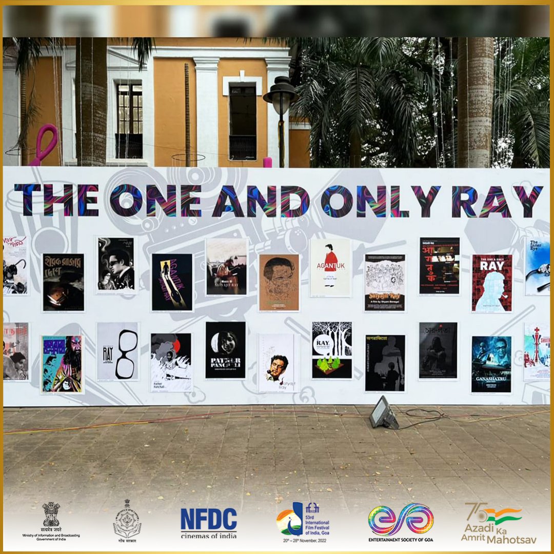 nfdcindia's tweet photo. "The One And Only Ray" Poster Gallery at #ESG, showcasing the 75 shortlisted posters from the poster contest at #IFFI53
#AzadiKaAmritMahotsav #Ray100 #TheOneAndOnlyRay #PosterDesign #Contest #Art #Gallery #India #SatyajitRay #NFDC #NFDCIndia https://t.co/SuneneR0DI