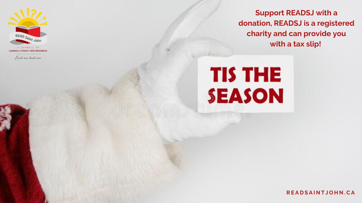 ✨ 'Tis the season✨  Your generosity will make a positive impact on a learner’s life. Our fundraising is administrated through CanadaHelps.  

🎁 Tax receipts are issued under our legal name, READ Saint John LTD.

Make a donation here: canadahelps.org/en/charities/r…