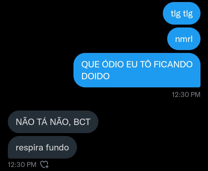 É assim que se acalma alguém.