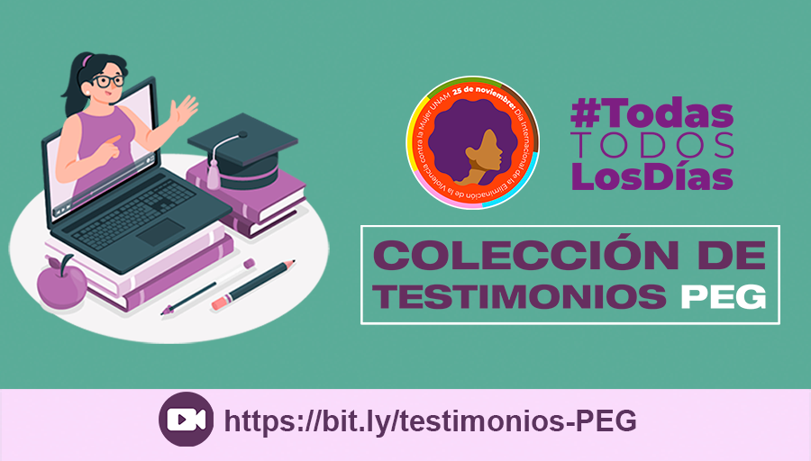 En el marco del #25N consulta los testimonios del personal docente de la #UNAM quienes incorporaron la perspectiva de género (PEG) en su práctica docente.

curriculopeg.unam.mx:7171/concursos/face…