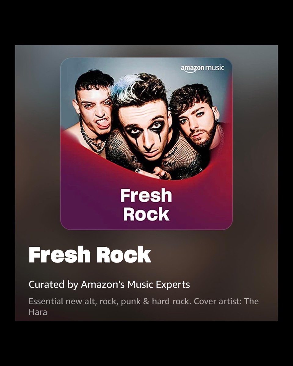 TheHaraBand's tweet photo. HOLY SHIT. HUGE NEWS. Okay That’s Me is on NEW MUSIC FRIDAY UK and we are the cover artist for Amazon’s FRESH ROCK PLAYLIST!!! 😭🤯 https://t.co/jvui0tNCOv