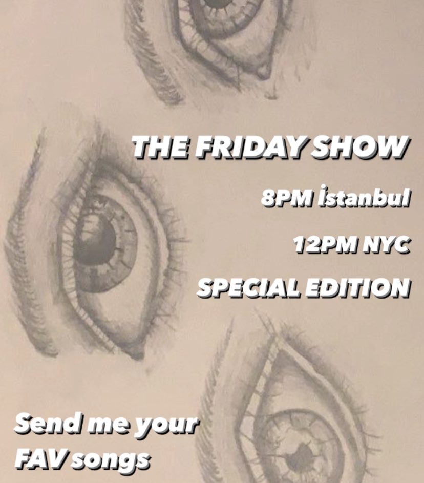 THE FRIDAY SHOW is tonight! A special feature on <a href="/ListentoBlast/">Blast Radio</a> 

I asked you to send in your favorite songs and boy do we have some good ones! There is still time to submit and get a shoutout!

Thank you <a href="/UygarNFT/">UygarNFT</a> and @jams2blues for sharing already ❤️🥰

Blastradio.com/trayfisk