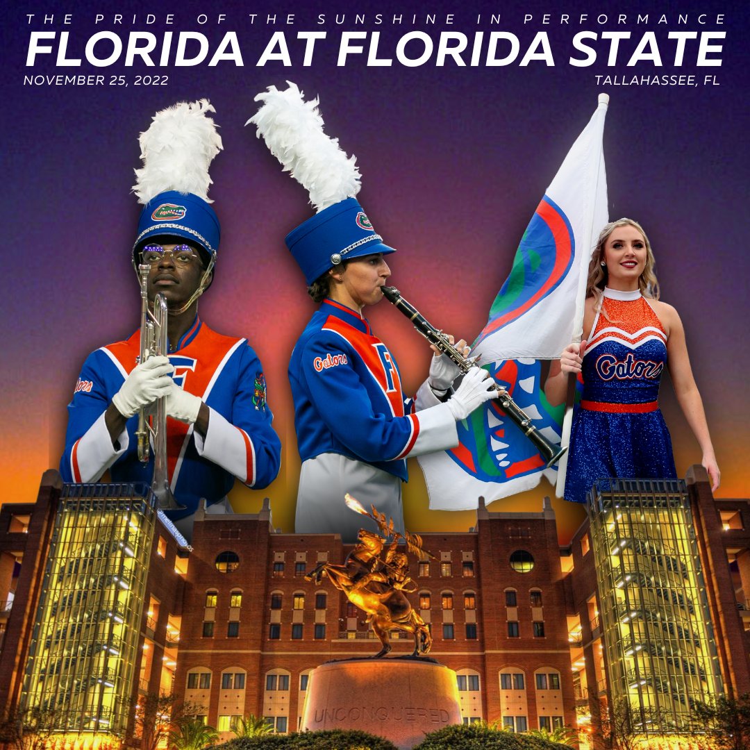 UFGatorBand's tweet photo. See you in Doak for the Sunshine Showdown.

#GoGators | #SoGlorious https://t.co/wfjk04rUON