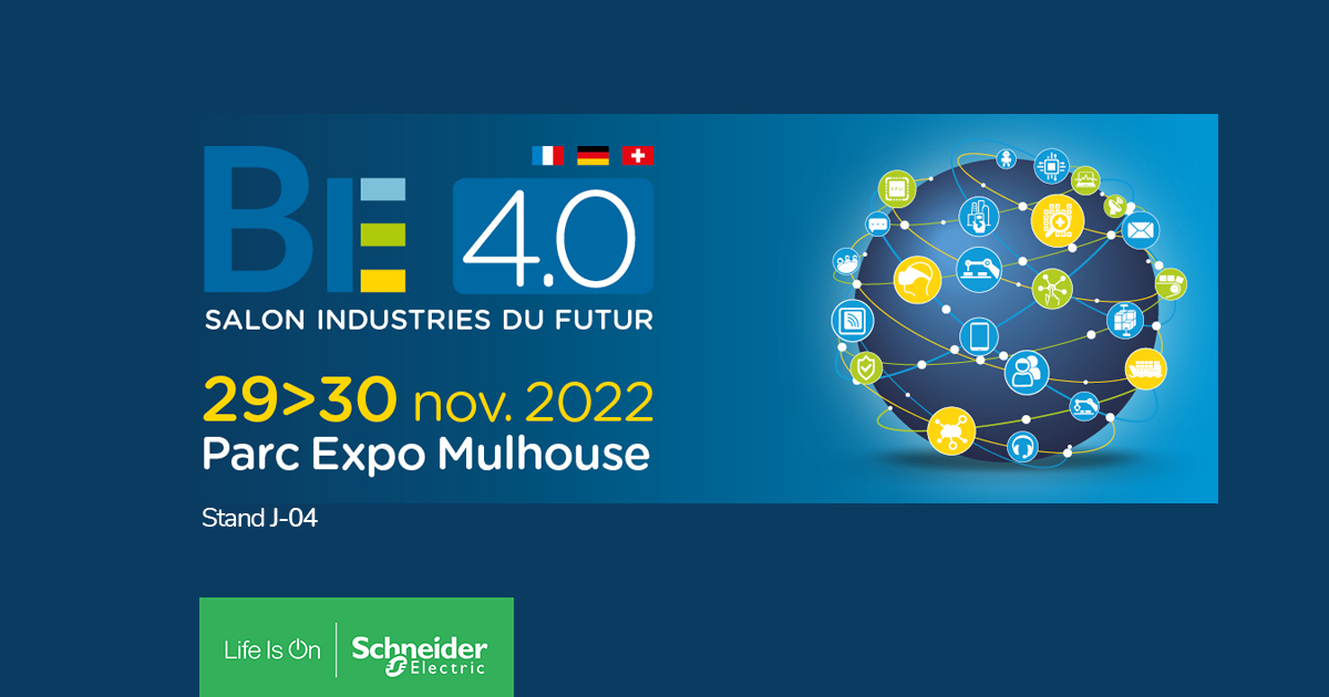 📅 #SchneiderElectric participera les 29 et 30 novembre au salon BE 4.0. Participez à la conférence "La #transformationdigitale : l’alliée des Industries pour faire face à la crise énergétique et répondre aux enjeux bas carbone" 👉 spr.ly/6012MfC8K
