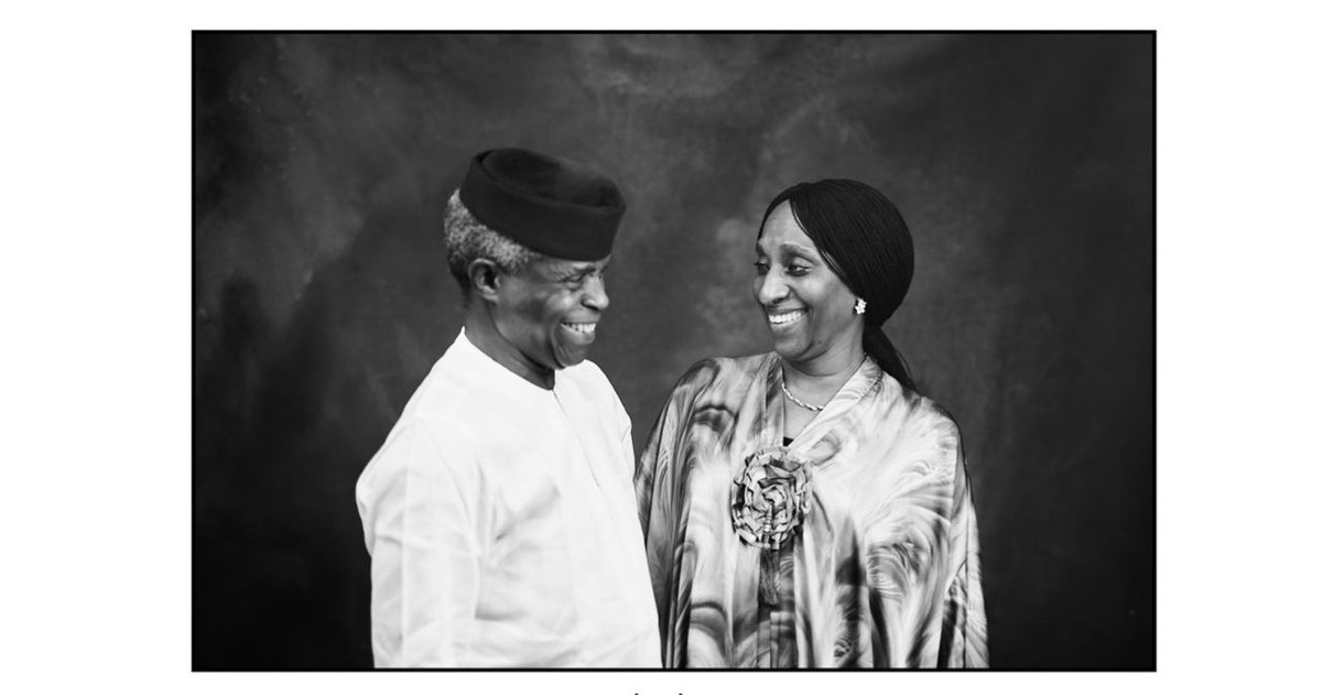 ProfOsinbajo's tweet photo. To the love of my life, Dolly, 33 great years on! Happy Anniversary my love.

#ForeverWalkingwithYou @dolapoosinbajo https://t.co/eUEKreI8CY