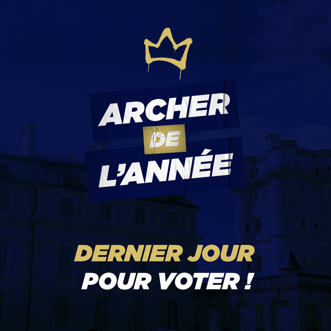 ⌛️DERNIER JOUR POUR ÉLIRE L'ARCHER DE L'ANNÉE ! 👑

Pour voter, cliquez ici ➡️ bit.ly/archerdelannee

#FFTA #FFTiralArc