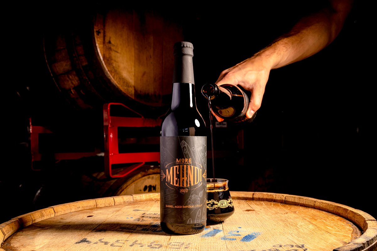 🏅THIS IS MEHNDI 2022🏅 Aged in a blend of Woodinville, Four Roses, Old Forester, Weller, and FEW bourbon barrels for 20 months. (14.8% ABV) Random draw live now on @get_oznr! Pickups: Wed, 11/30 - Sun, 12/11 shop.oznr.com/merchants/more