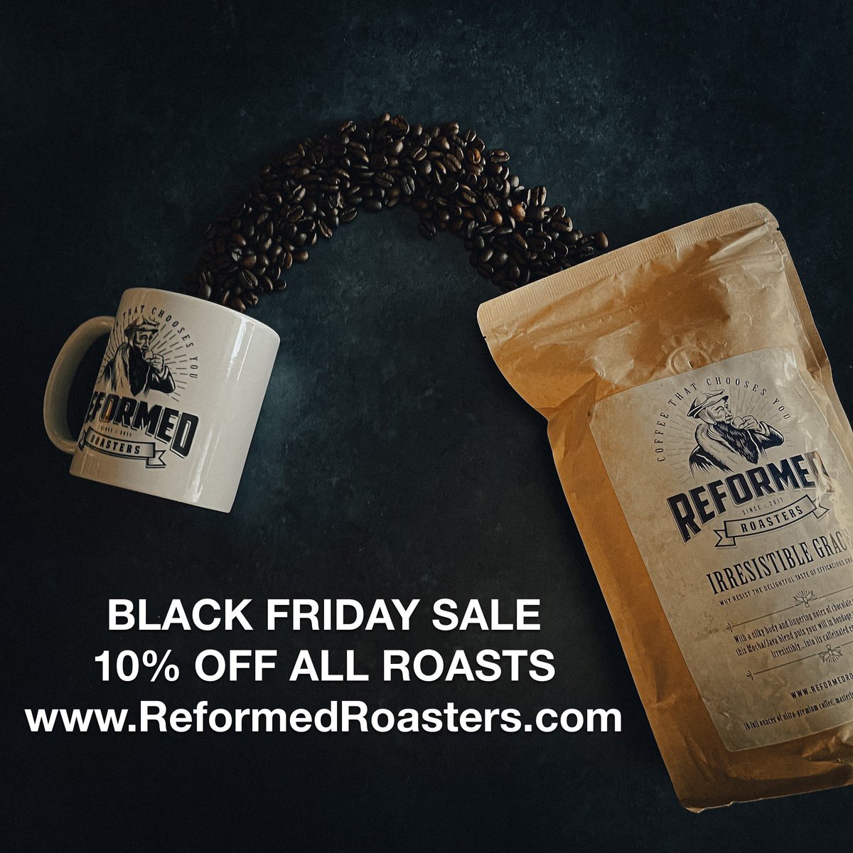 ReformedRoaster's tweet photo. All our roasts are on sale! Save 10% at https://t.co/7zaI9gM0bp #reformed #reformedtheology #coffee https://t.co/lsR3Si93Cx