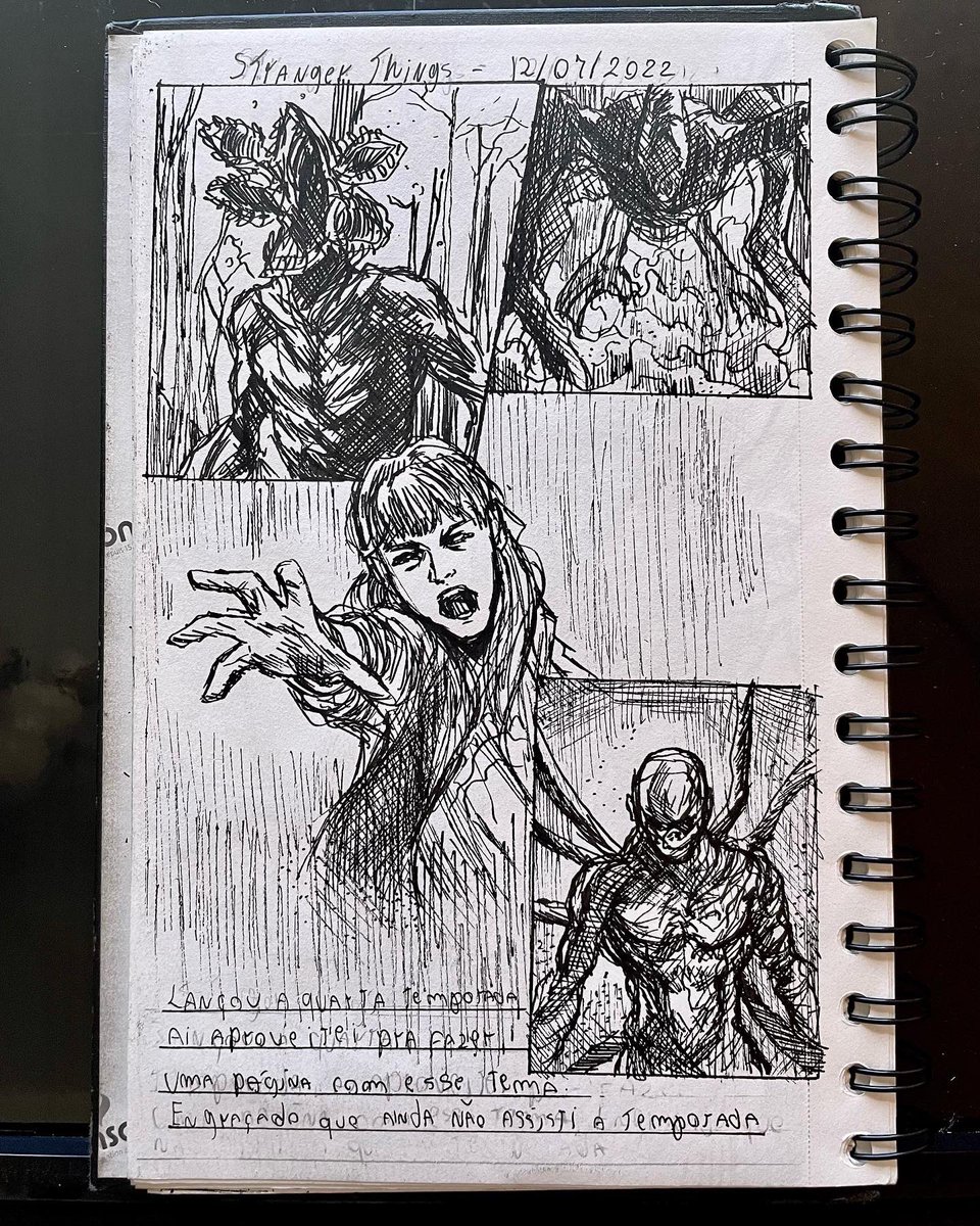 thiam_art2's tweet photo. 12/07/2022 - Stranger Things
“Lançou a quarta temporada, ai aproveitei pra fazer uma pagina com esse tema. Engraçado que ainda não assisti a temporada
#StrangerThings #artistsontwitter https://t.co/9Ka8KoaEca