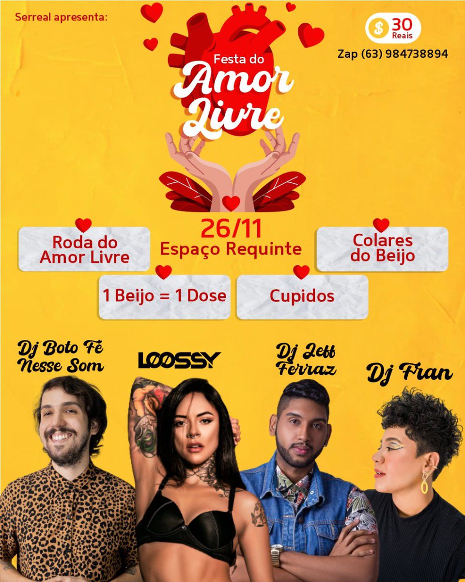 DjJeffFerraz's tweet image. Sábado vai ser tudo 😍  #festadoamorlivre #serreal #palmas