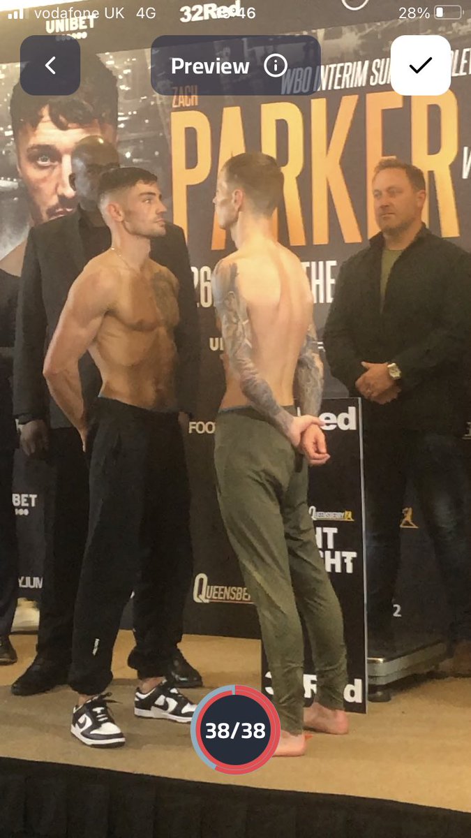 Weighin done now time to cause an upset 🥊