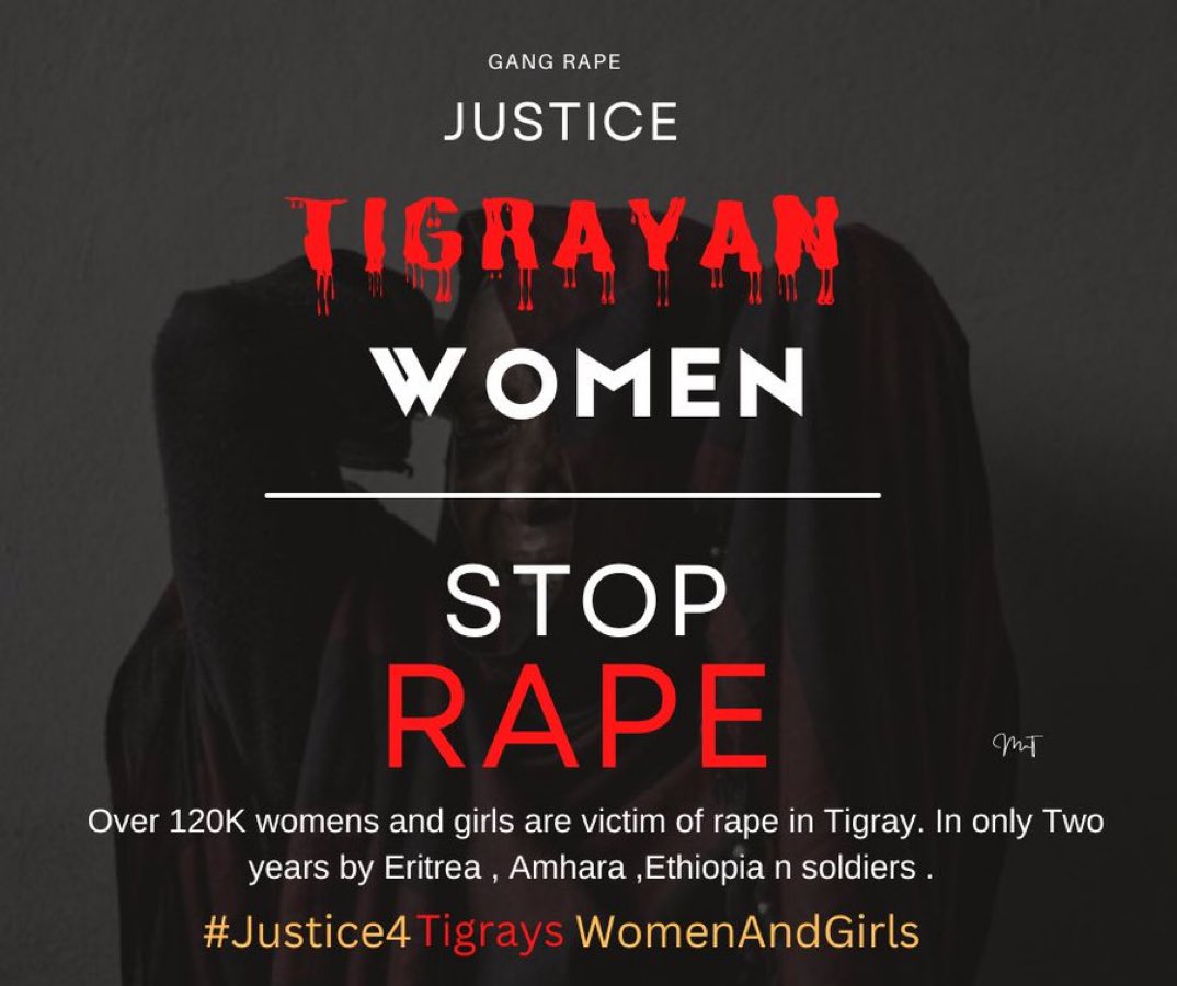 “Three of four of them raped me. They took everything I had.” +24 months later and we are still demanding #justice4tigraywomenandgirls.On this #IDEVAW2022  Justice ? Silence & inaction are forms of complicity. 
#MeToo  @DavidMalpassWBG @SecYellen @bo @UNHumanRights @UNWomenWatch