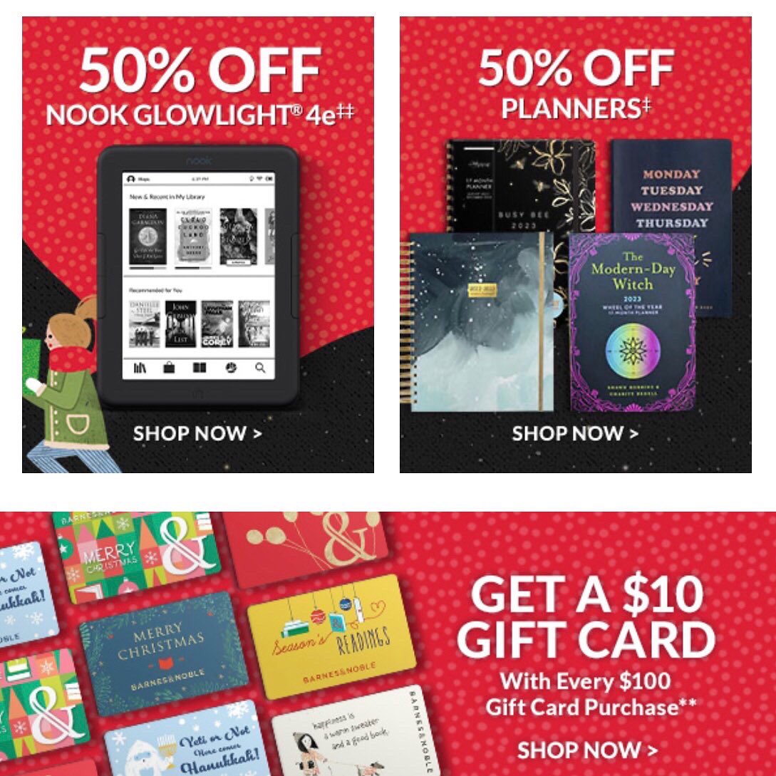 It’s Black Friday, and the deals here are just getting started! Come on in for more great deals or go to BN.com to reserve yours today. 

#barnesandnoble #blackfriday #blackfridaydeals2022 #142bn