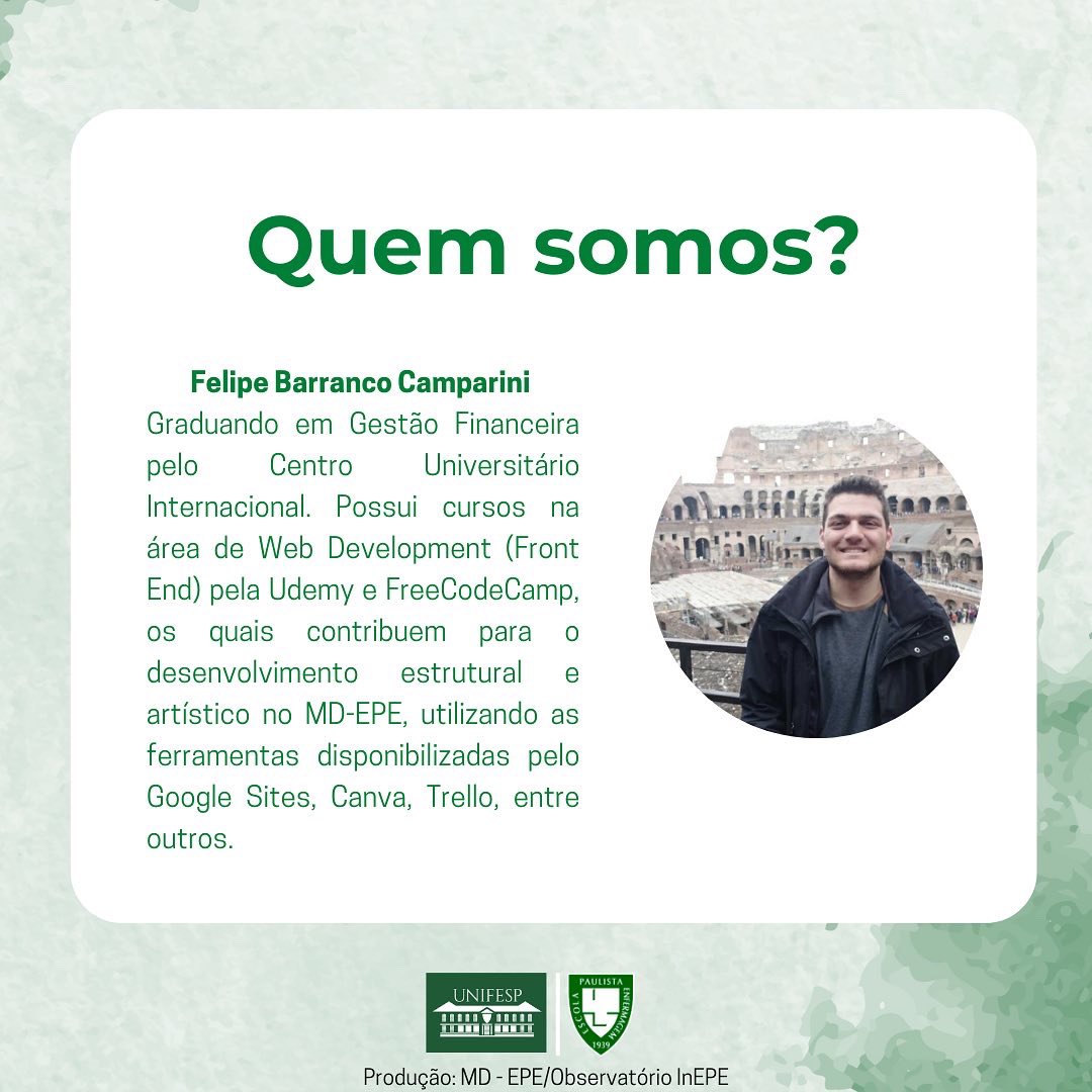epenfermagem's tweet photo. Museu Digital da EPE?
Atualmente ele conta seções destinadas a: História, Mostra, Blog, Produções Científicas e Galeria.
Venha nos conhecer! Acesse o link: https://t.co/1FpKIPQfzL
#museudigitalepe #unifesp #epe #museuvirtual #memoria #somosunifesp #epeunifesp #somosepe https://t.co/TtRNmjp8hw