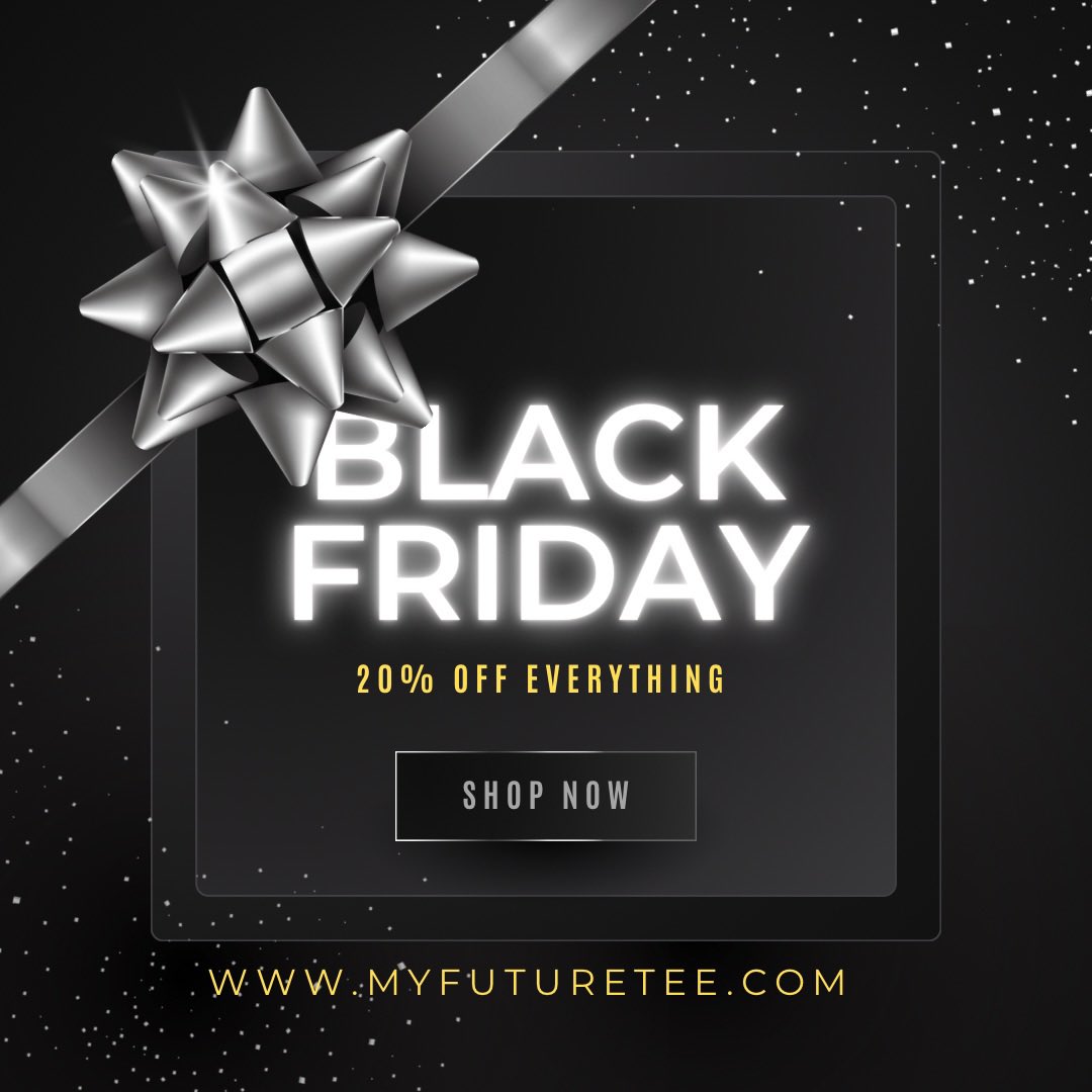 MyFutureTee's tweet photo. Holiday sale is live! https://t.co/IQDP5tVsDi
20% off everything storewide + free shipping. 🎁
Order by 12/11/22 (everything is made to order)! 🎄 https://t.co/JJVOrwgj1j