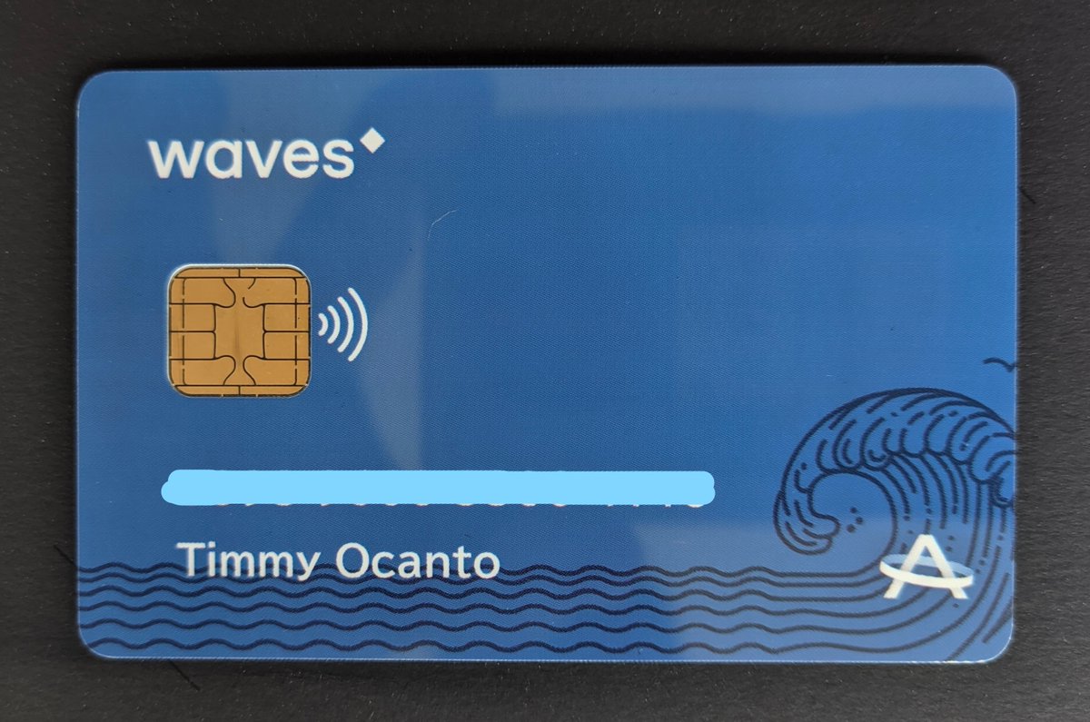 tocantodev's tweet image. And finally, the #AmmerCard customized with #Waves is in my hands, the real cutting edge technology to make web3 adoption even easier for the masses.

Thank you so much @AmmerCards for sending me this beauty. Look @sasha35625, this card rocks!

$WAVES to the moon!