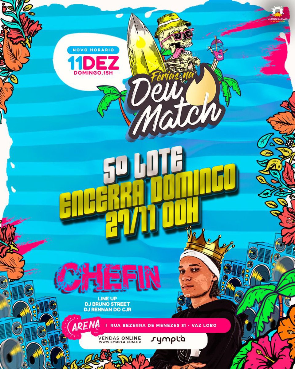 deumatchoficial's tweet photo. Recadinho importante 🗣️ 
Nossos ingressos do quinto lote encerram nesse domingo, então você que ainda não adquiriu o seu, corre que ainda dá tempo! 
Compre aqui 🔽
https://t.co/0dznvwwcn9 https://t.co/k8Q5vg15ov
