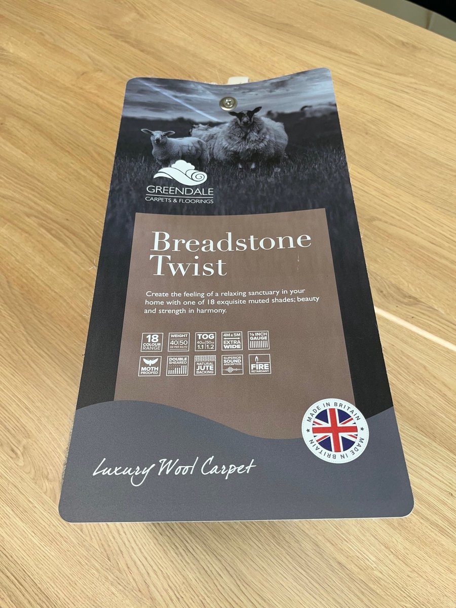 New Breadstone Twist pattern book into the warehouse today.

These books are being distributed to our members now and are the first ones to use our new style of design and imagery. Really impressed with them and hope our members are to.

#design #carpets #greendale #cooperative