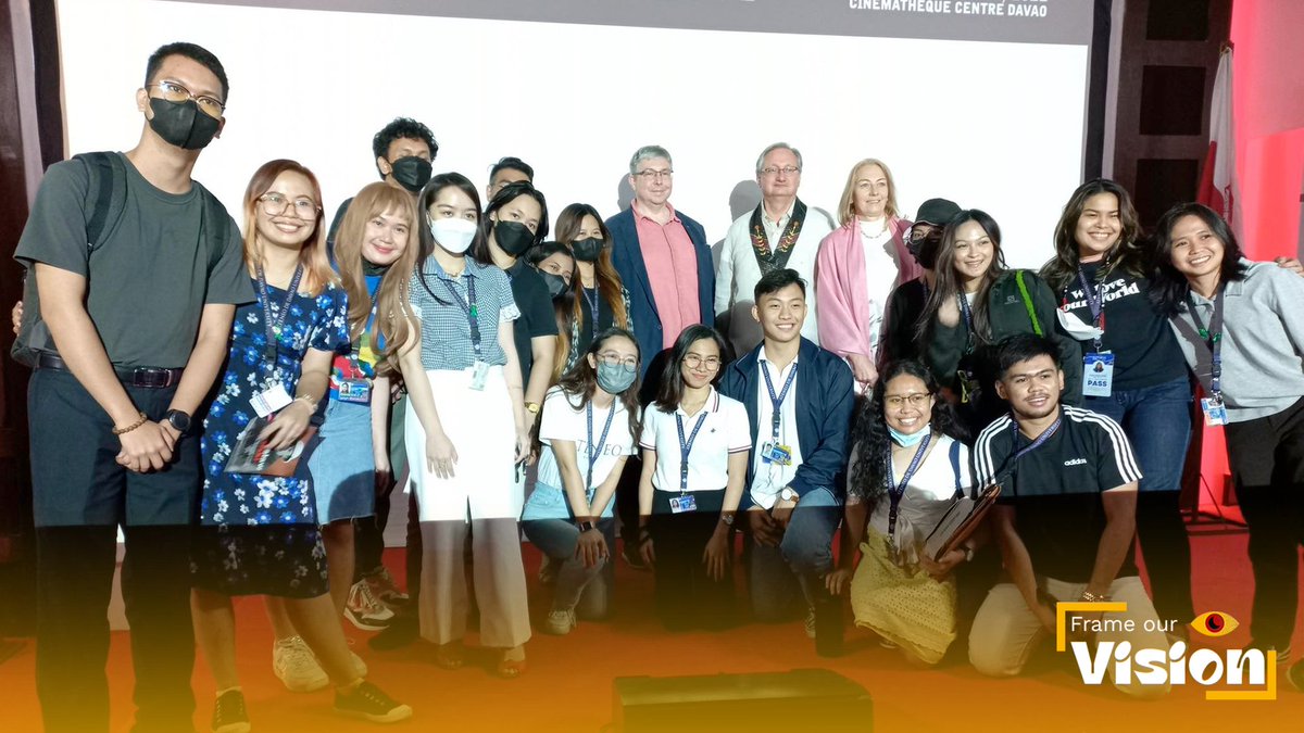 addu_afc's tweet photo. AFC goes Cinematheque! 🎬

Look at these stellar cinephiles who have wholeheartedly participated in the 𝗣𝗼𝗹𝗶𝘀𝗵 𝗙𝗶𝗹𝗺 𝗙𝗲𝘀𝘁𝗶𝘃𝗮𝗹 in partnership with the Polish Embassy in the Philippines at the Cinematheque Centre Davao last November 24, 2022!

#FrameOurVision https://t.co/tzUhKeVMfV