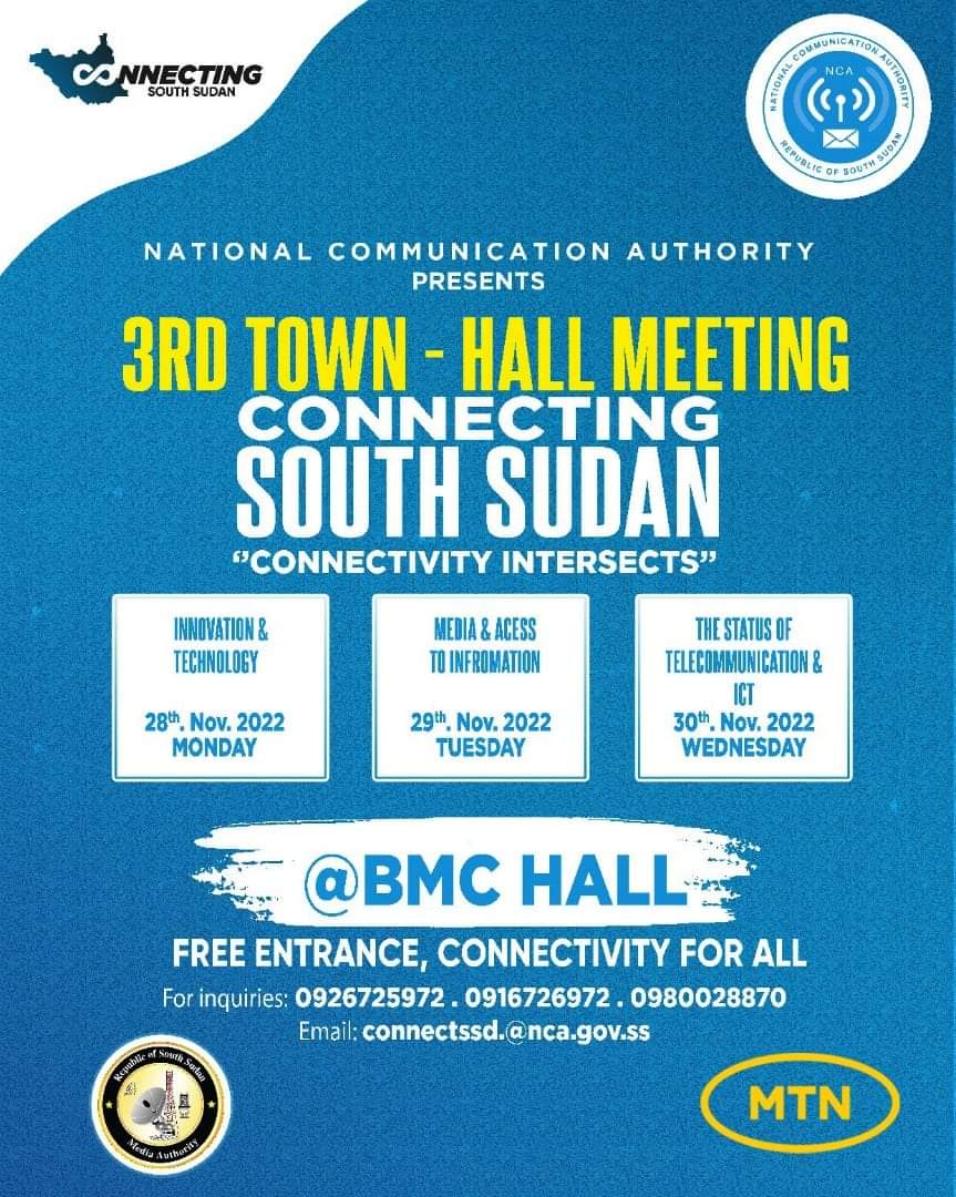 SafetyComm_SS's tweet photo. See you next week. #SaferOnlineExperienceForAll 
#SecuringOurConnectivity 
#ConnectingSouthSudan
#SSOT https://t.co/NE2p5GKUms