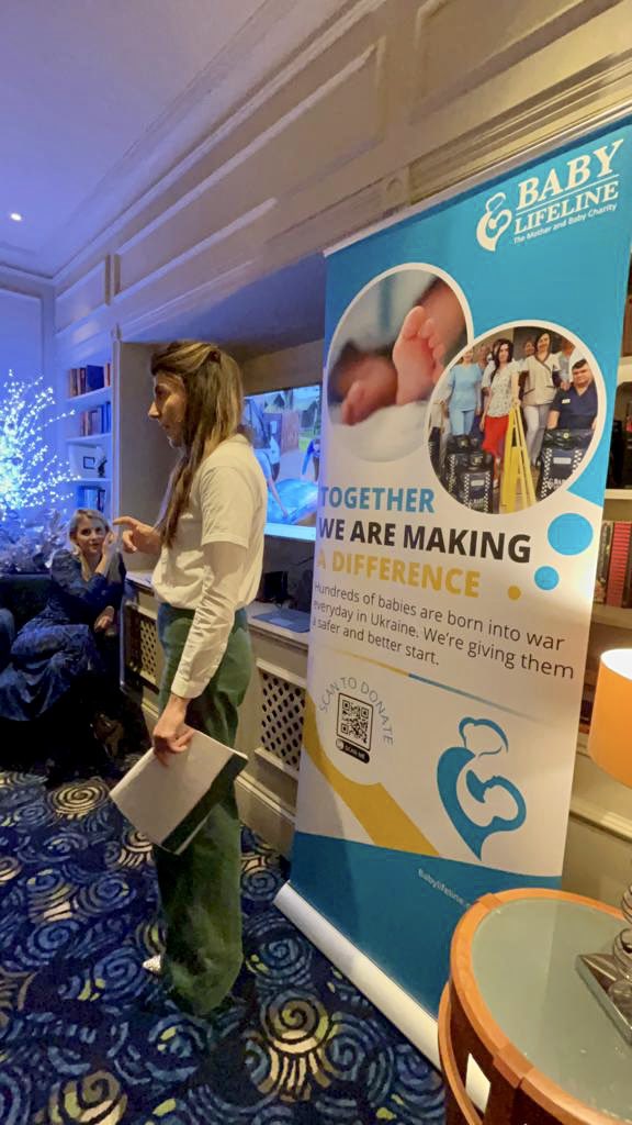 There wasn’t a dry eye in the house… Last night in Jersey, Andrea Fraser spoke to Baby Lifeline’s friends and guests about why we must continue to push ahead with our #UkraineAppeal. #saferbirths #GoAndrea 🇺🇦 🇯🇪 babylifeline.org.uk/1000-babies
