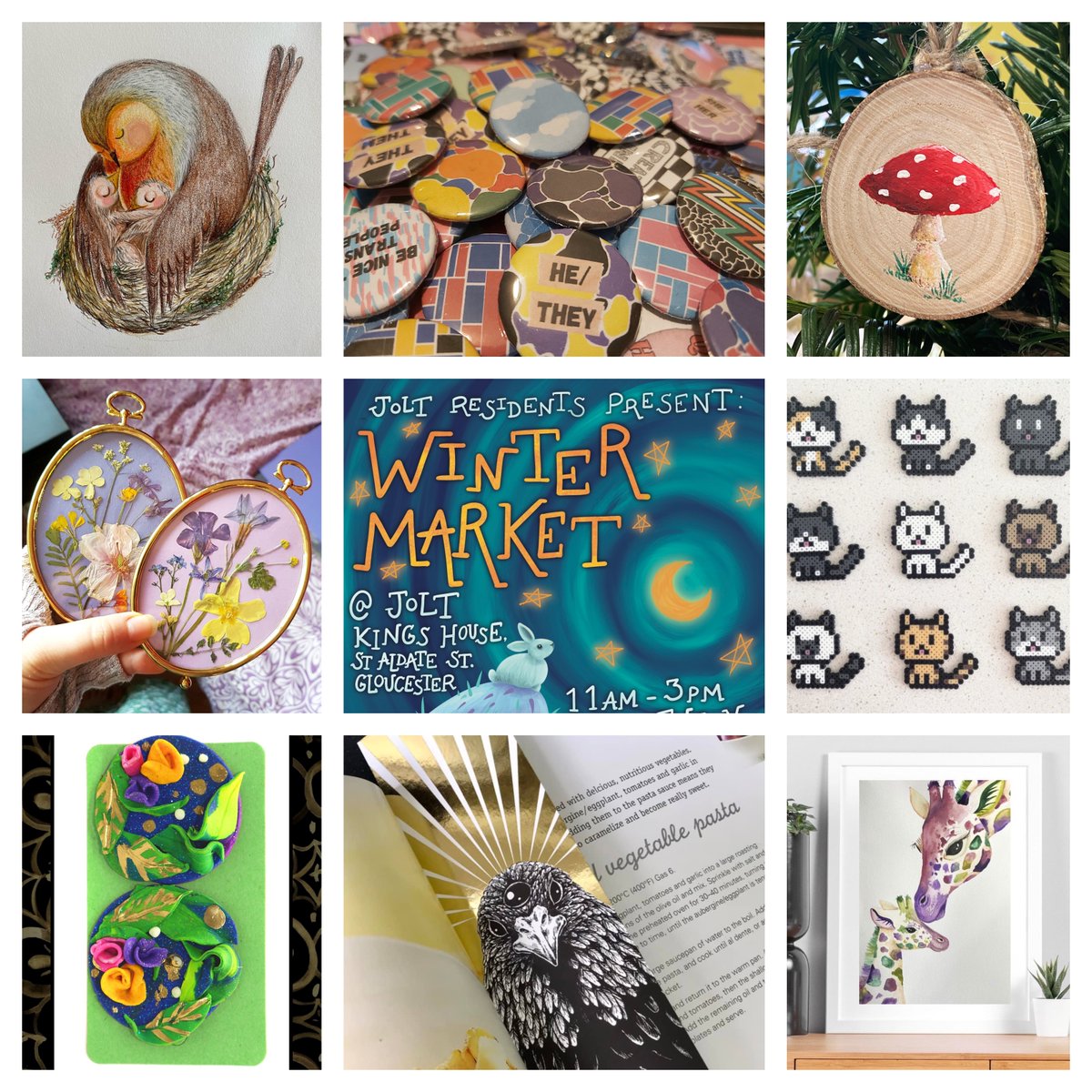 A look at just some of the things available from our amazing stallholders tomorrow at the Winter Market at <a href="/joltgloucester/">Jolt Gloucester</a> ! Open 11 - 3 with amazing local coffee and cakes available ✨