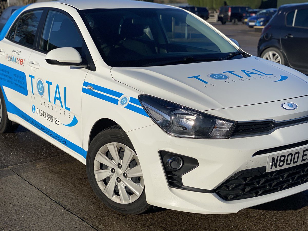 TotalITServices's tweet photo. We would all like to say a massive thank you to Marc and the team at Graphic Wizard for this brilliant job they have done with our latest company car - we are absolutely thrilled with it! https://t.co/Ngda4V2Qpf