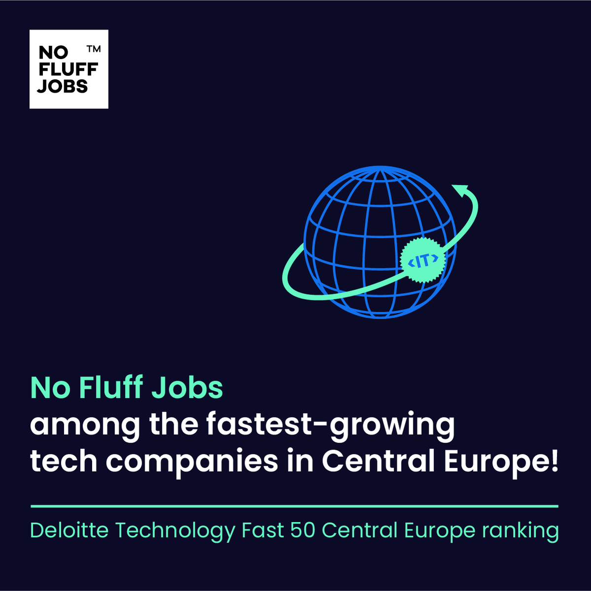 nofluffjobs's tweet photo. NFJ ranked as one of the fastest growing tech companies by @Deloitte Technology Fast 50 Central Europe! 🥳

Since 2014 we've operated consistently, on our own terms. It's great to see the results 🖤 Congrats to our founders,  Magda &amp; @tombujok!

#CEfastestgrowing #Fast50 https://t.co/vyX7HSN0nk
