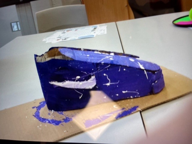 AcademyBarnes's tweet photo. Wow! Look at this brilliant Nike trainer made from a cardboard box, crafted by our learner, Bryn! It looks fantastic! #Believe #Achieve #RBA22 #ThisisAP #TDETtransformation https://t.co/dcSuc5q2u6