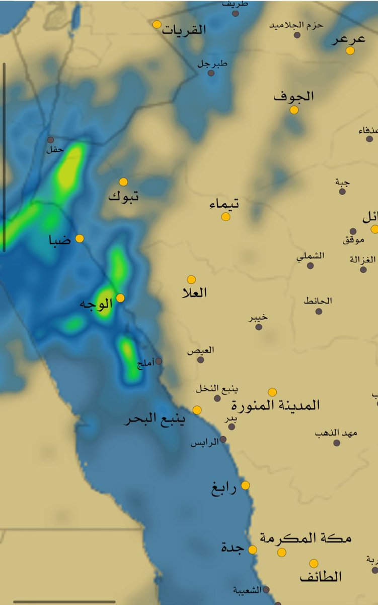 3wadshsh's tweet photo. #مؤشرات لحالة جديدة من عدم  الاستقرار بدايتها من مساء الاثنين القادم تبداء من منطقة تبوك ثم تتعمق لتشمل منطقة #المدينة المنورة والعيص #واملج والوجة #وحائل وشمال #القصيم وشمال شرق وشمال المملكة والله اعلم https://t.co/ZinEsqM1oT