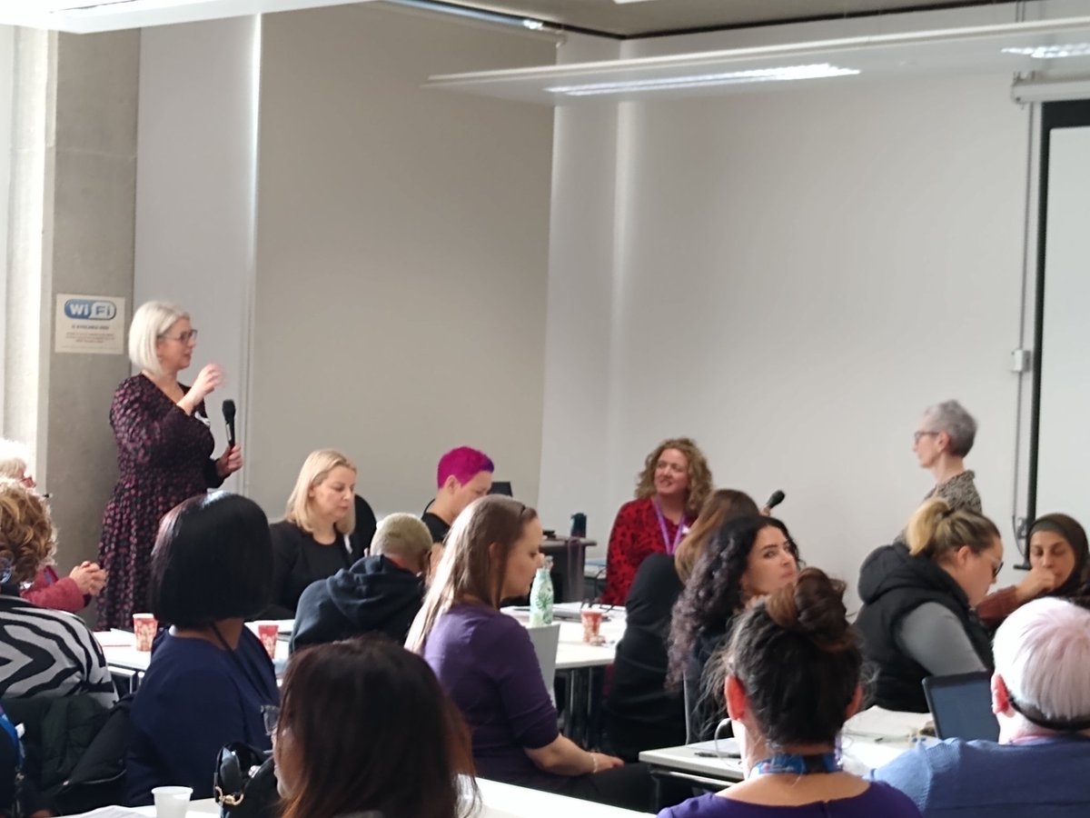 Many thanks to keynote speaker Professor Brid Featherstone "Rethinking Domestic Abuse in Child Protection: Responding Differently"  who kindly made time for a Q&amp;A session #annualconference #WhiteRibbonDay #DomesticAbuse #safeguarding