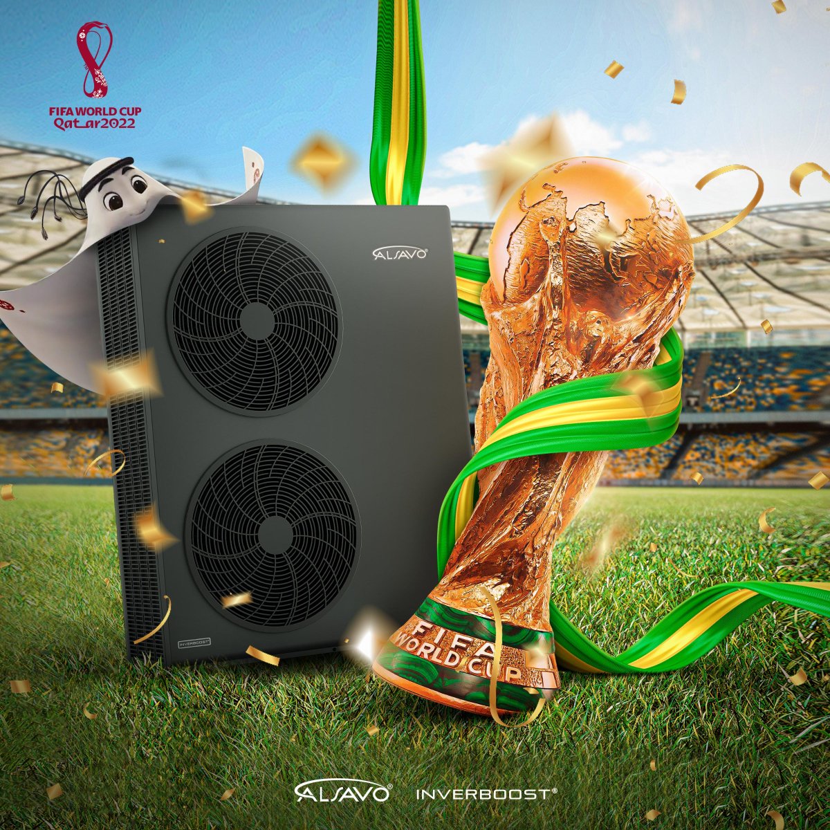 With Alsavo heat pump
it is no longer cold to watch the World Cup this winter. 
#alsavo
#heatpump
#heatinsystem