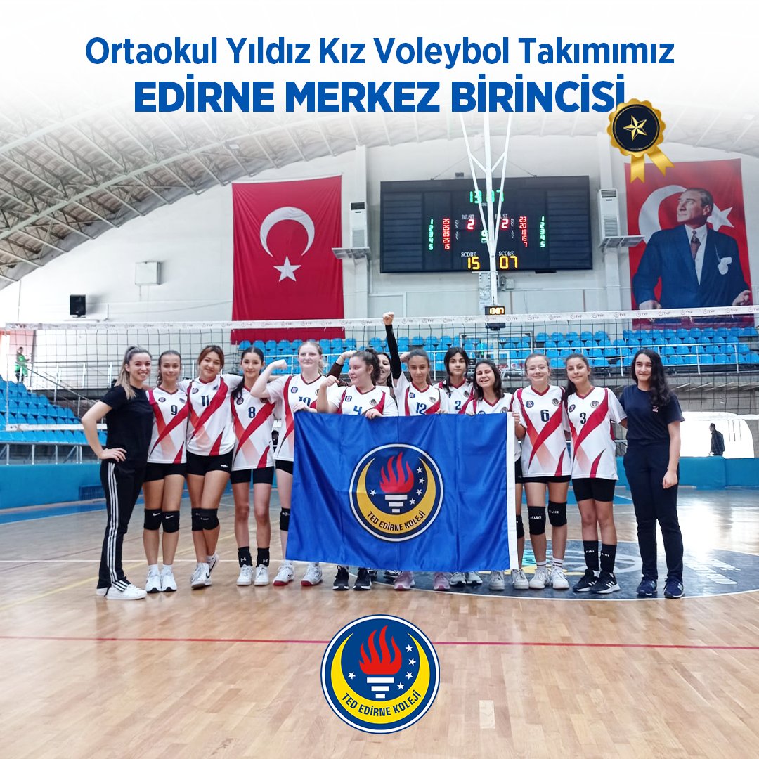 Ortaokul Yıldız Kız Voleybol Takımımız Edirne Gençlik Spor İl Müdürlüğü tarafından düzenlenen turnuvada Edirne Merkez Birincisi oldu. Edirne'nin kurtuluşunun 100. yılını kutladığımız bu anlamlı günde bize büyük gurur yaşatan kızlarımızı tebrik ediyoruz.🥇