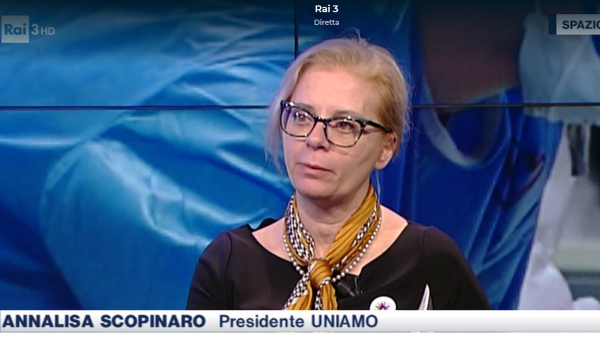 📣Oggi <a href="/AScopinaro/">Annalisa Scopinaro</a> ospite a #SpazioLibero, a cura di #RaiParlamento, insieme a <a href="/luigi_pais/">Luigi Pais dei Mori</a> di <a href="/FNInfermieri/">FNOPI.IT</a> e <a href="/Alfredo_Petrone/">Alfredo Petrone</a> di <a href="/fimmginps/">FIMMG SETTORE INPS</a>. 

Per rivedere la puntata: rai.it/dl/RaiTV/progr…

#25novembre #malattiarara #RariMaiSoli