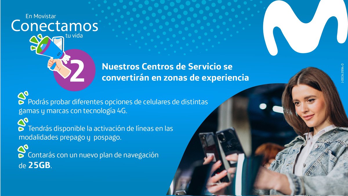 MovistarVe's tweet photo. 🔉En Movistar #ConectamosTuVida y traemos todo esto para ti 

📲 eSIM 
📱 Venta de celulares en zonas de experiencia
🤳 Plan de 25GB
🎁 24 días de sorpresas en Navidad

Entérate de más  👇 https://t.co/FKnevMX0Pj
