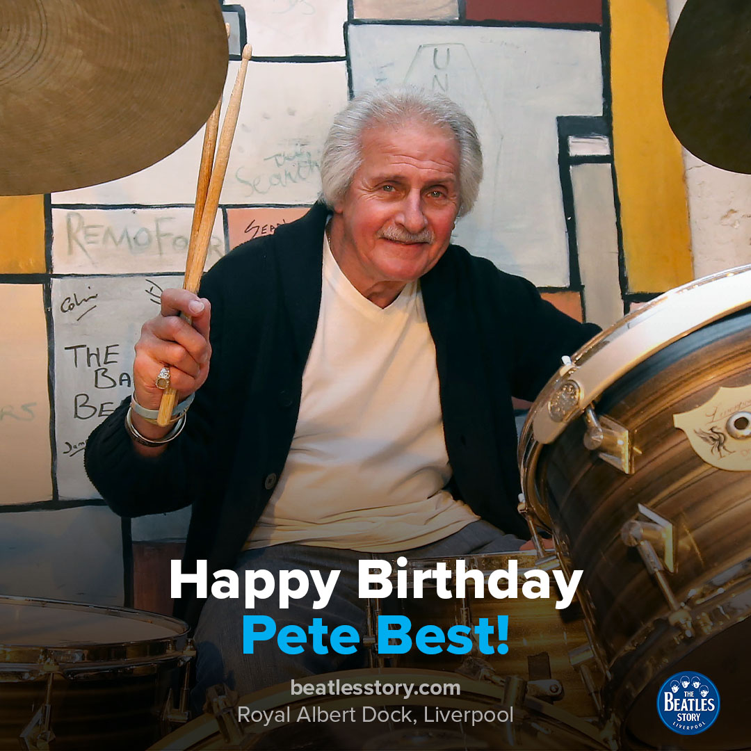 The Beatles original drummer, Pete Best turns 81 today. Happy Birthday, Pete! 