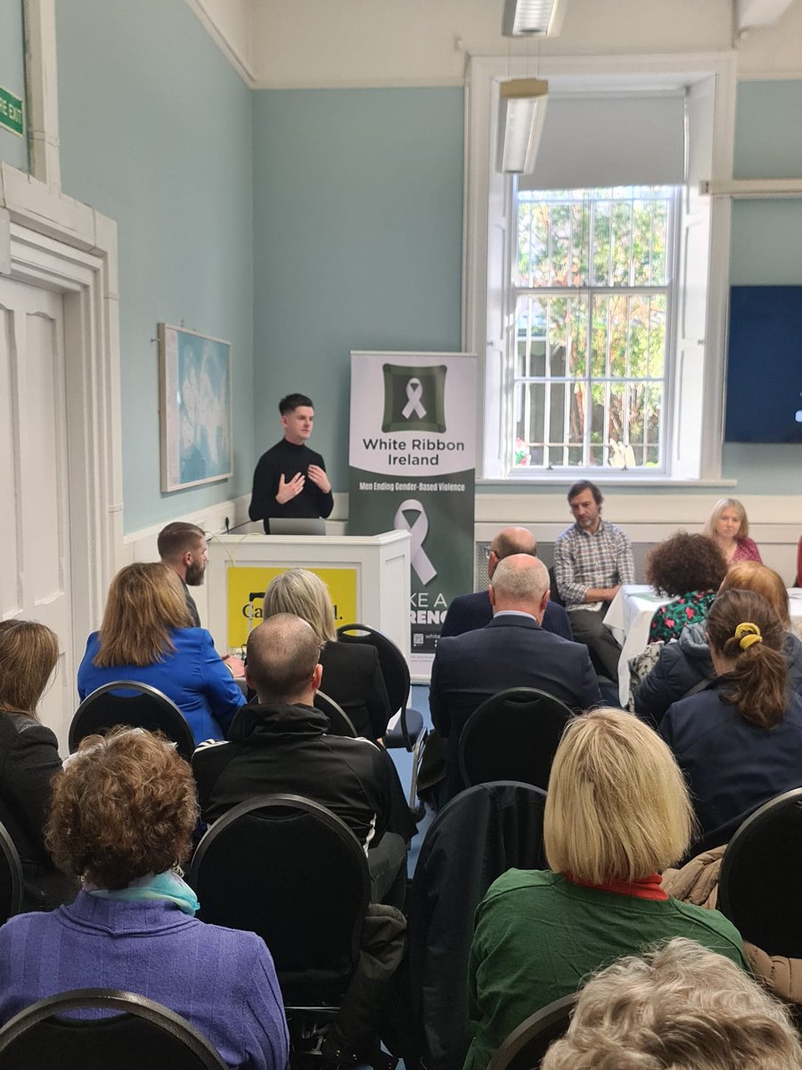 #EDUCATION KEY: Fantastic response to this morning's International #WhiteRibbonDay Information Event & Panel Discussion in @Carmichael_IRL, Dublin, about our new @WhiteRibbonIRL Pilot Programme focused on School-Related Gender-Based Violence (SRGBV), supported by @DeptJusticeIRL.