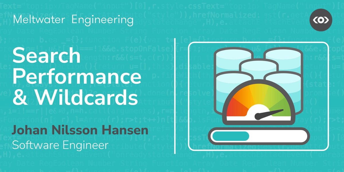 We've published part 3 of our "3 Petabyte <a href="/elastic/">Elastic</a> upgrade without downtime" series! This week it's all about search performance and wildcards. 

This blog post also introduces Johan, our third different author in the series!

underthehood.meltwater.com/blog/2022/11/2…

#elasticsearch #upgrade