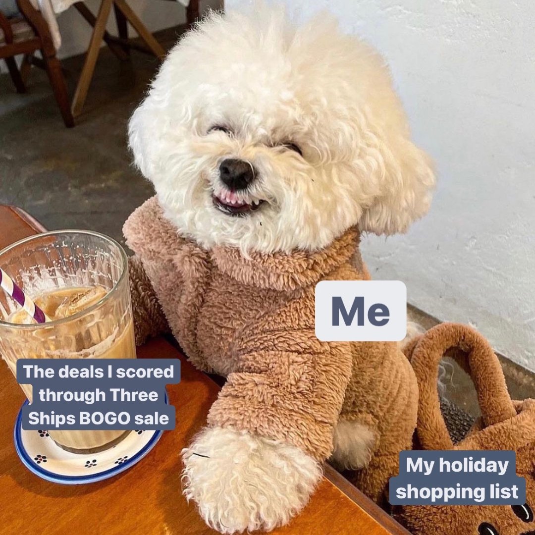 Ready, set, BOGO! 🎁 That’s right, buy any product and get a second one on us (of equal or lesser value)! 

EVEN MORE GOOD NEWS 🎄
🎁  Orders over $100 today get a FREE mask brush + bowl (valued at $35 CAD/ $25USD)

SHOP💙 threeshipsbeauty.ca/collections/all