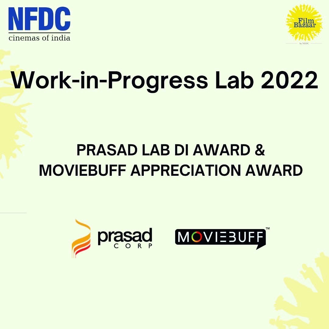 filmbazaarindia's tweet photo. #WIPLab2022 Prasad Lab DI Award and Moviebuff Appreciation Award goes to Mithya by Sumanth Bhat and Bahadur by Diwa Shah. Congratulations to everyone for the accomplishment. https://t.co/XJBNSMC7RZ