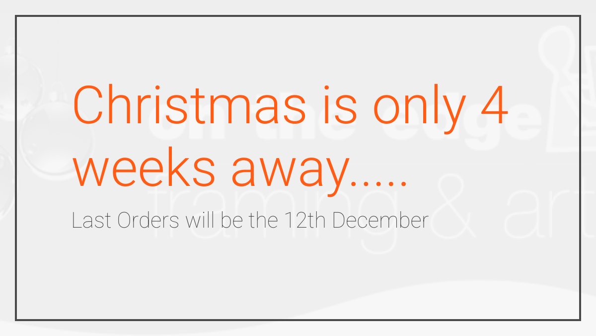 ontheedgeframes's tweet image. It's that time of year again . . . - mailchi.mp/ontheedge.co.u…