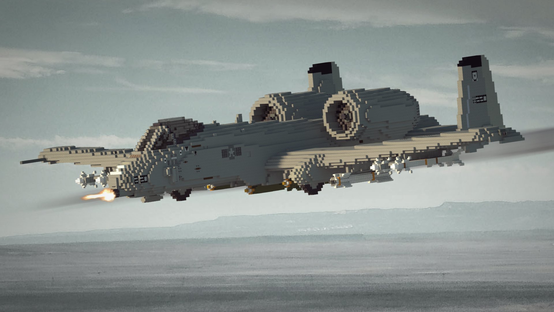 MinecraftRepro on Twitter: "Finally built my favorite plane, the A-10