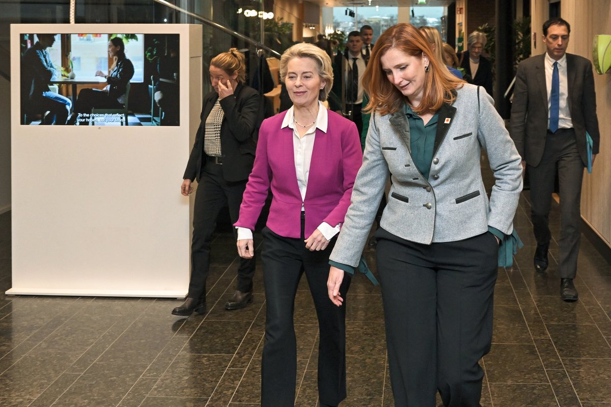 Stora Enso (@storaenso) on Twitter photo We welcomed EU President <a href="/vonderleyen/">Ursula von der Leyen</a> to our headquarters yesterday, where our CEO Annica Bresky hosted a demonstration of what a tree can really do, showing all our products, from battery anodes to #construction and #renewable #packaging and the value they bring. #sustainability We welcomed EU President <a href="/vonderleyen/">Ursula von der Leyen</a> to our headquarters yesterday, where our CEO Annica Bresky hosted a demonstration of what a tree can really do, showing all our products, from battery anodes to #construction and #renewable #packaging and the value they bring. #sustainability