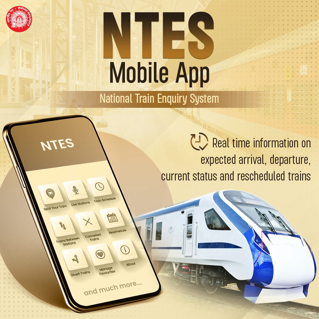Ministry of Railways on Twitter "Download the allinone NTES mobile